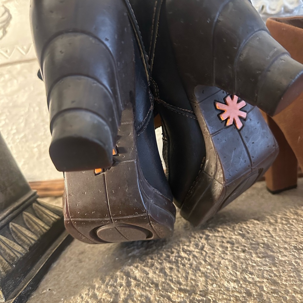 The art company  Black Heeled Booties leather39  Sale! 🔥 - Picture 9 of 14